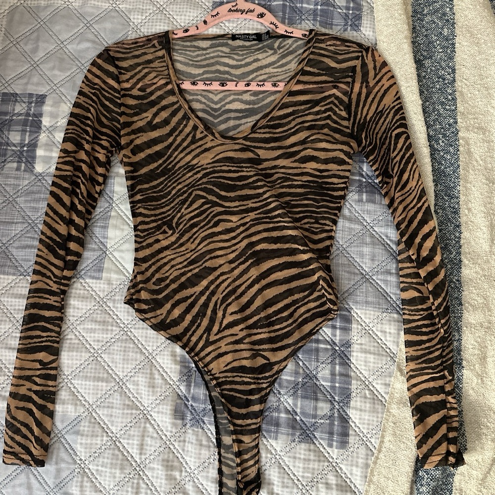 Tiger print bodysuit